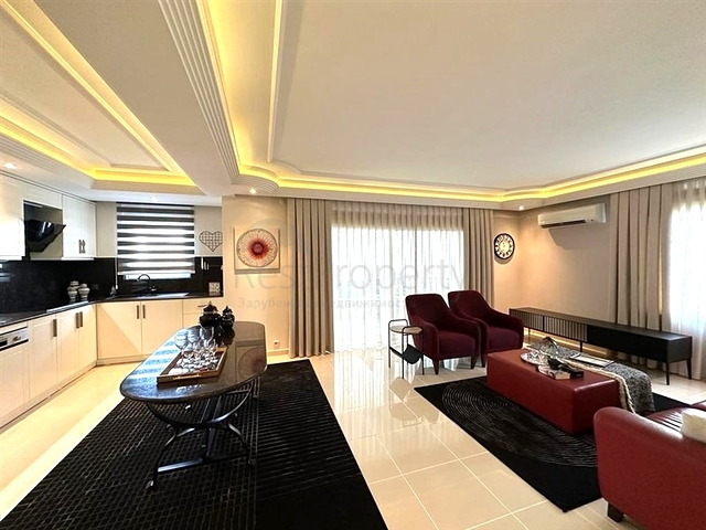 Apartment 2+1 with residence permit in Oba district