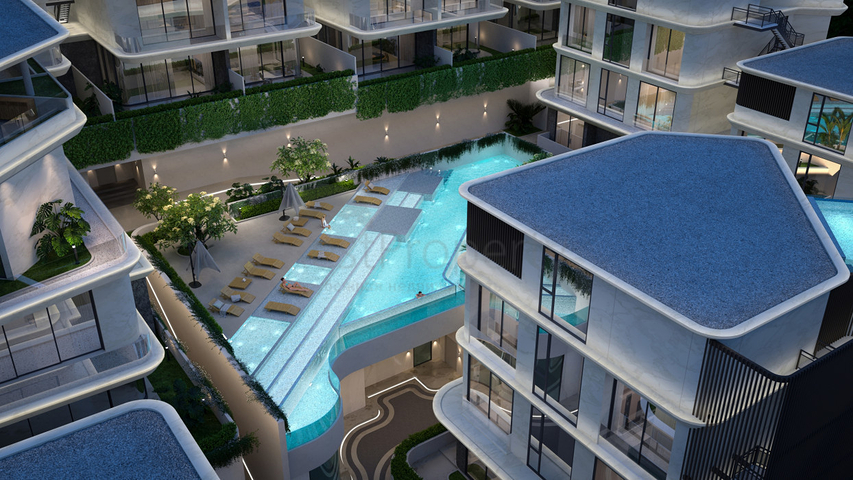 Luxury apartment complex in a premium location in the north of Phuket Island