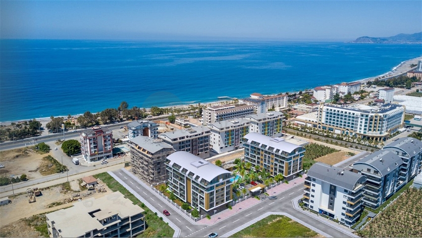 1+1 apartment for rent in a new complex in Kargicak district