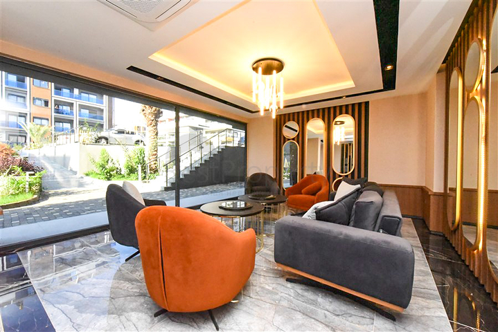 1+1 apartment for rent in a new complex in Kargicak district