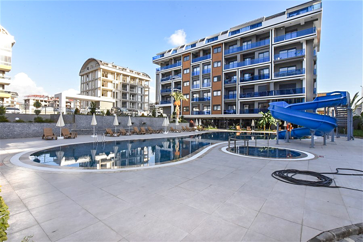 1+1 apartment for rent in a new complex in Kargicak district