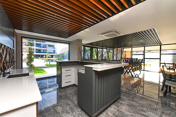 1+1 apartment for rent in a new complex in Kargicak district