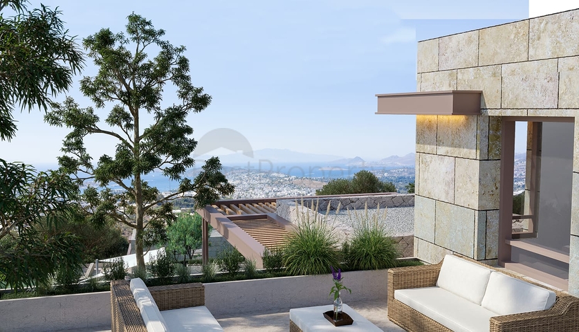 An investment project with a magnificent view of the sea and the city of Bodrum