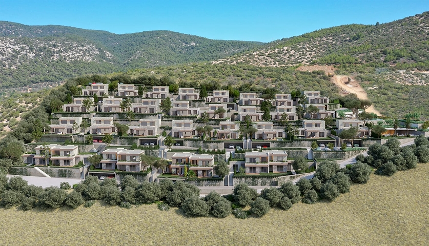 An investment project with a magnificent view of the sea and the city of Bodrum