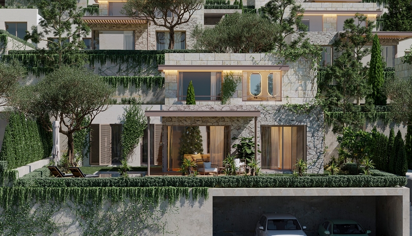 An investment project with a magnificent view of the sea and the city of Bodrum