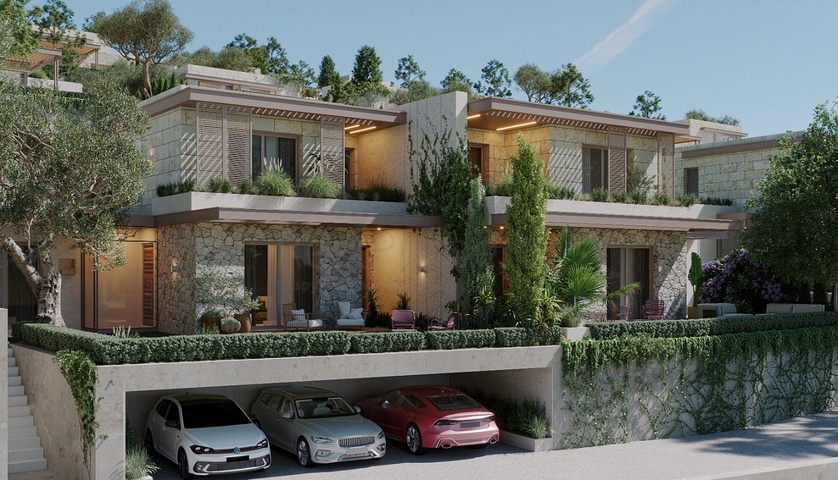 An investment project with a magnificent view of the sea and the city of Bodrum
