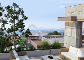 An investment project with a magnificent view of the sea and the city of Bodrum