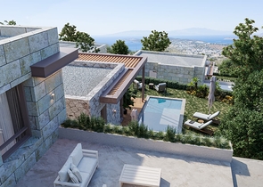 An investment project with a magnificent view of the sea and the city of Bodrum