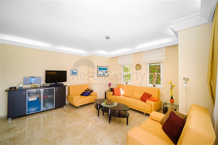 A 2+1 apartment with the best view characteristics in Alanya.