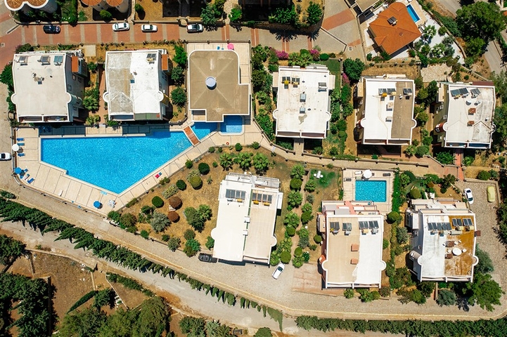 A 2+1 apartment with the best view characteristics in Alanya.