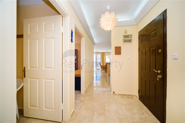 A 2+1 apartment with the best view characteristics in Alanya.