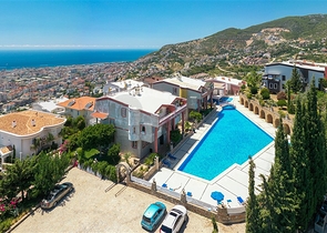 A 2+1 apartment with the best view characteristics in Alanya.