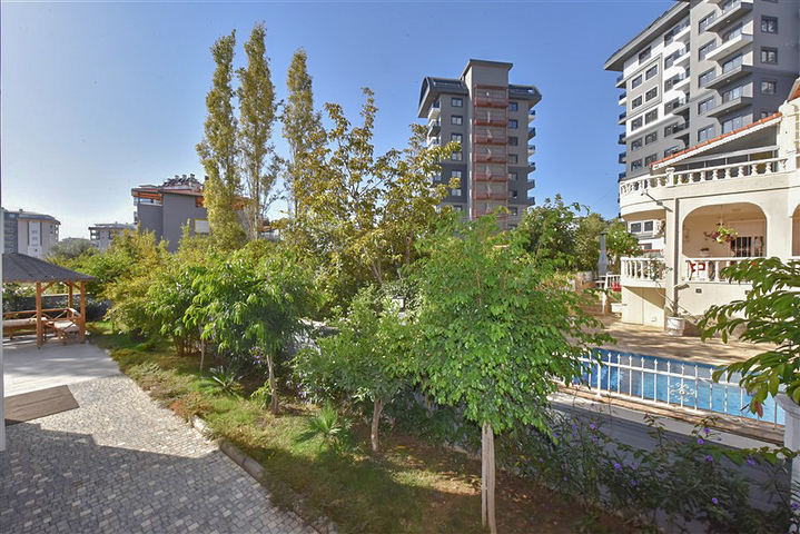 Furnished 1+1 Apartment in Avsallar with Pool & Sauna, 1.5 km from the Sea