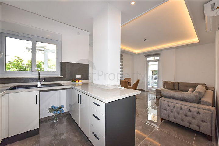 Furnished 1+1 Apartment in Avsallar with Pool & Sauna, 1.5 km from the Sea