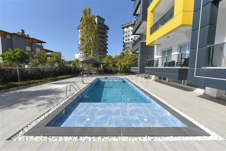 Furnished 1+1 Apartment in Avsallar with Pool & Sauna, 1.5 km from the Sea