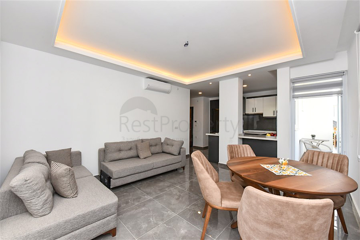 Furnished 1+1 Apartment in Avsallar with Pool & Sauna, 1.5 km from the Sea