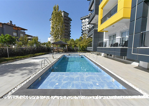 Furnished 1+1 Apartment in Avsallar with Pool & Sauna, 1.5 km from the Sea