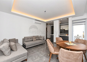 Furnished 1+1 Apartment in Avsallar with Pool & Sauna, 1.5 km from the Sea