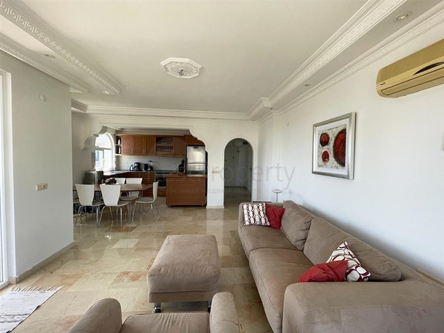 2+1 apartment with panoramic mountain views in Tosmur area