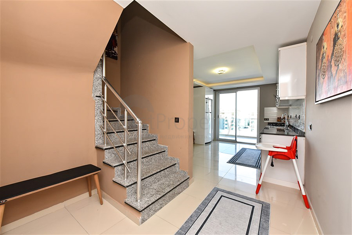 Furnished 2+1 penthouse just 200 meters from the sea