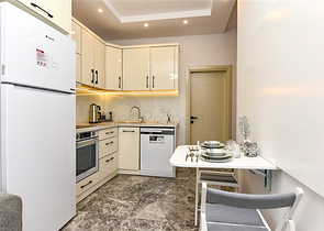 One-bedroom apartment with access to the garden in the center of Alanya