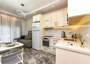 One-bedroom apartment with access to the garden in the center of Alanya