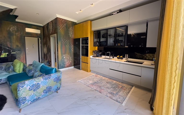 2+1 garden duplex on the first coastline in Kargicak