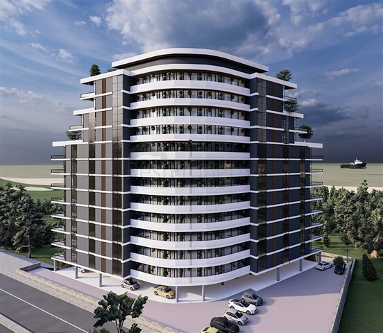 Luxury project under construction in Ayash area, 150 meters from the sea   Luxury project under construction in Ayash area, 150 meters from the sea