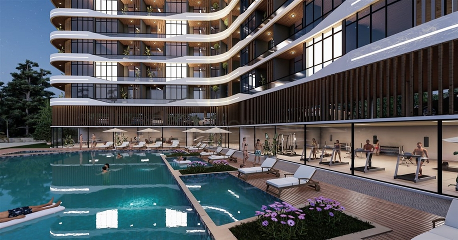 Luxury project under construction in Ayash area, 150 meters from the sea   Luxury project under construction in Ayash area, 150 meters from the sea