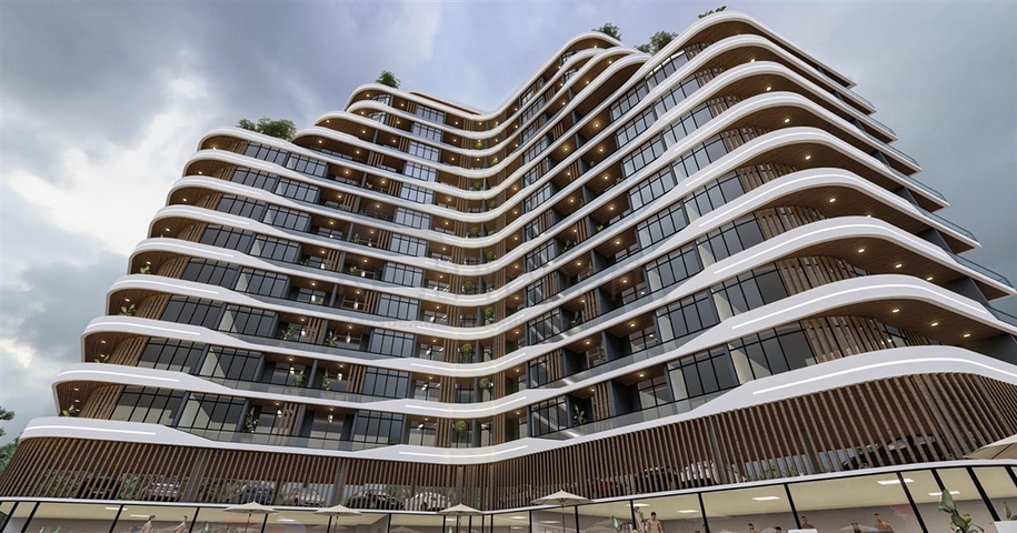 Luxury project under construction in Ayash area, 150 meters from the sea   Luxury project under construction in Ayash area, 150 meters from the sea