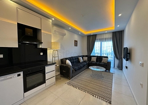 1+1 apartment with mountain view in a modern complex