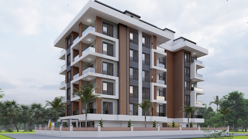 2+1 apartment in a new complex just 600 meters from the sea