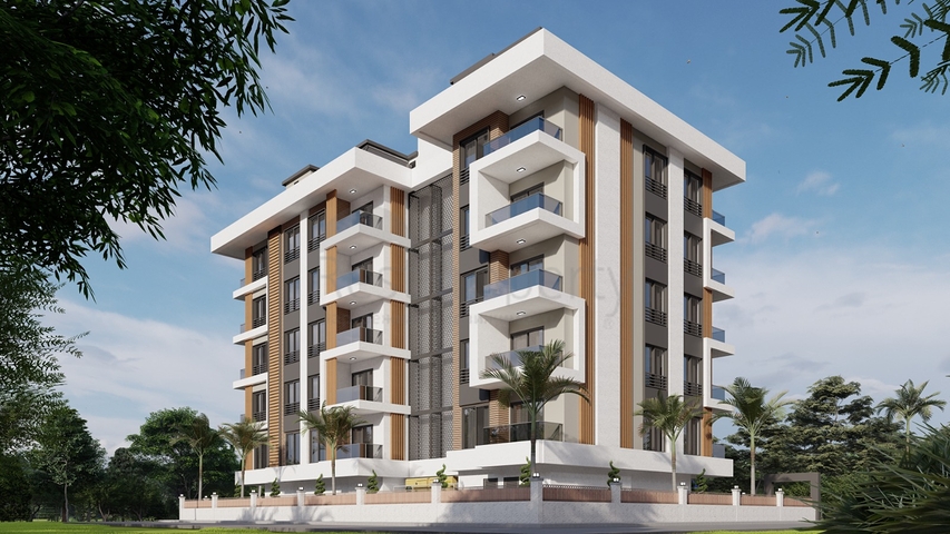 2+1 apartment in a new complex just 600 meters from the sea