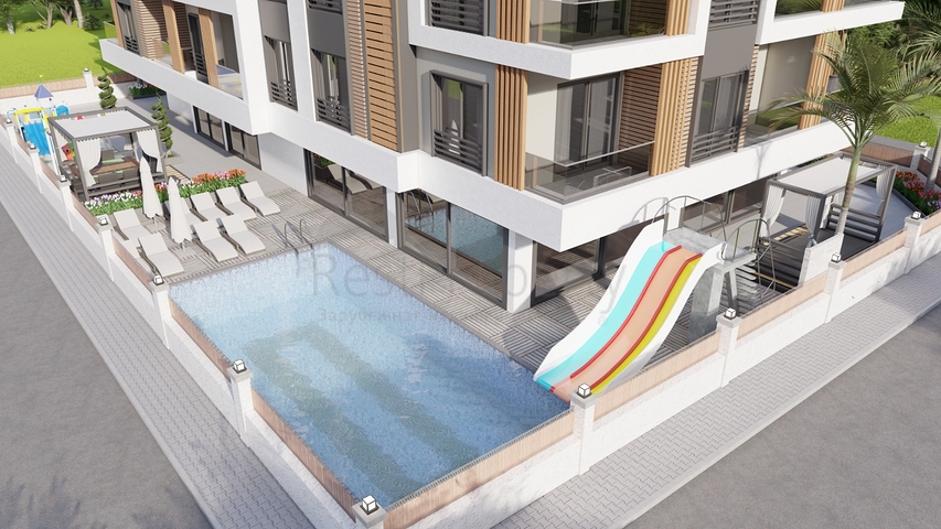 2+1 apartment in a new complex just 600 meters from the sea