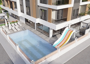 2+1 apartment in a new complex just 600 meters from the sea