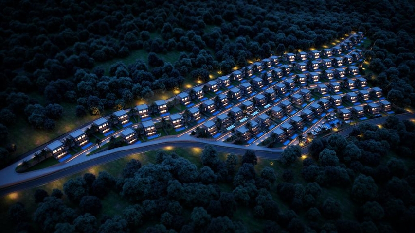 A complex of Villas in a modern design in the historical part of the city of Bodrum. A complex of Villas in a modern design in the historical part of the city of Bodrum.