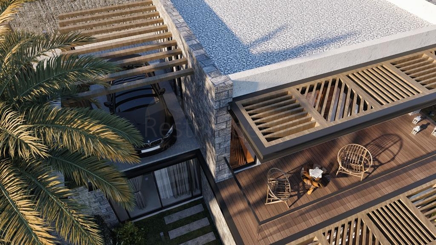 A complex of Villas in a modern design in the historical part of the city of Bodrum. A complex of Villas in a modern design in the historical part of the city of Bodrum.