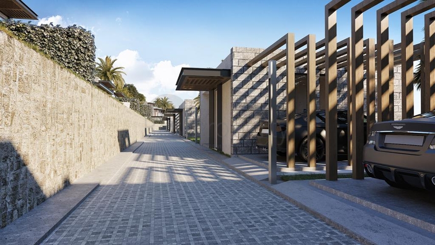 A complex of Villas in a modern design in the historical part of the city of Bodrum. A complex of Villas in a modern design in the historical part of the city of Bodrum.