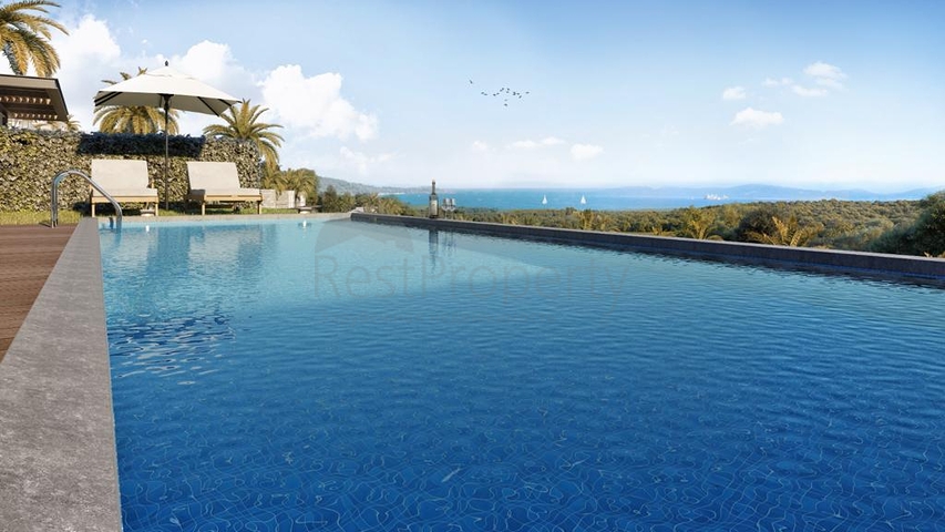 A complex of Villas in a modern design in the historical part of the city of Bodrum. A complex of Villas in a modern design in the historical part of the city of Bodrum.