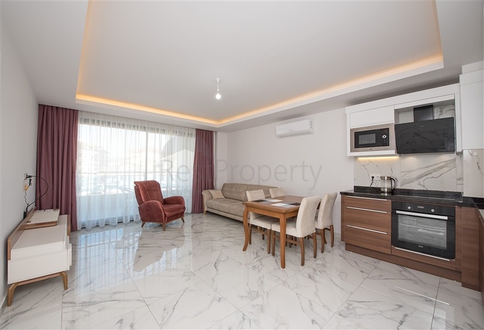 Furnished 1+1 apartment in the heart of Alanya