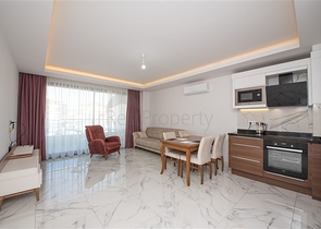 Furnished 1+1 apartment in the heart of Alanya
