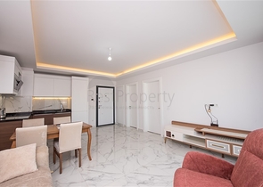 Furnished 1+1 apartment in the heart of Alanya