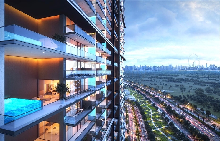 Apartments with Swimming Pools on Balconies in Jumeirah Village Circle