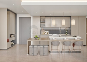 Apartments in a new project in a quiet area with modern urban life in Dubai