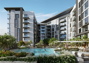 Apartments in a new project in a quiet area with modern urban life in Dubai