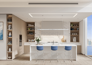 Real estate on the promenade along the canal in Business Bay