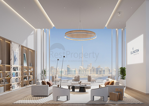 Real estate on the promenade along the canal in Business Bay