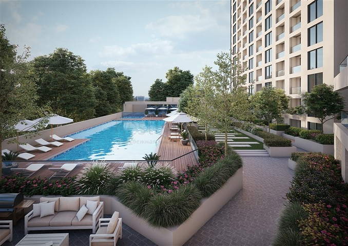 Apartments in a project with rich infrastructure in a developing area of Dubai