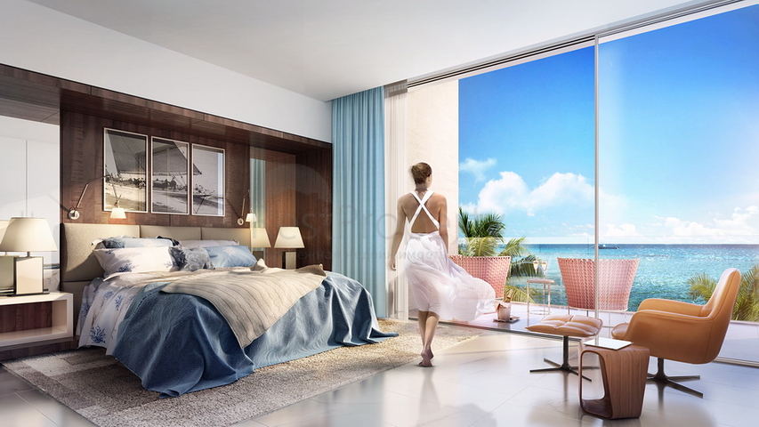 Houses with private pools and beaches in the archipelago of the World in Dubai