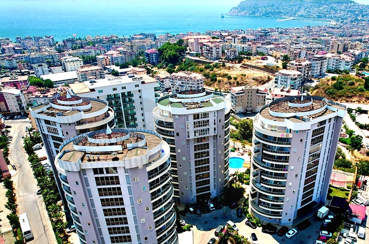 1+1 apartments with panoramic views of the Alanya Fortress